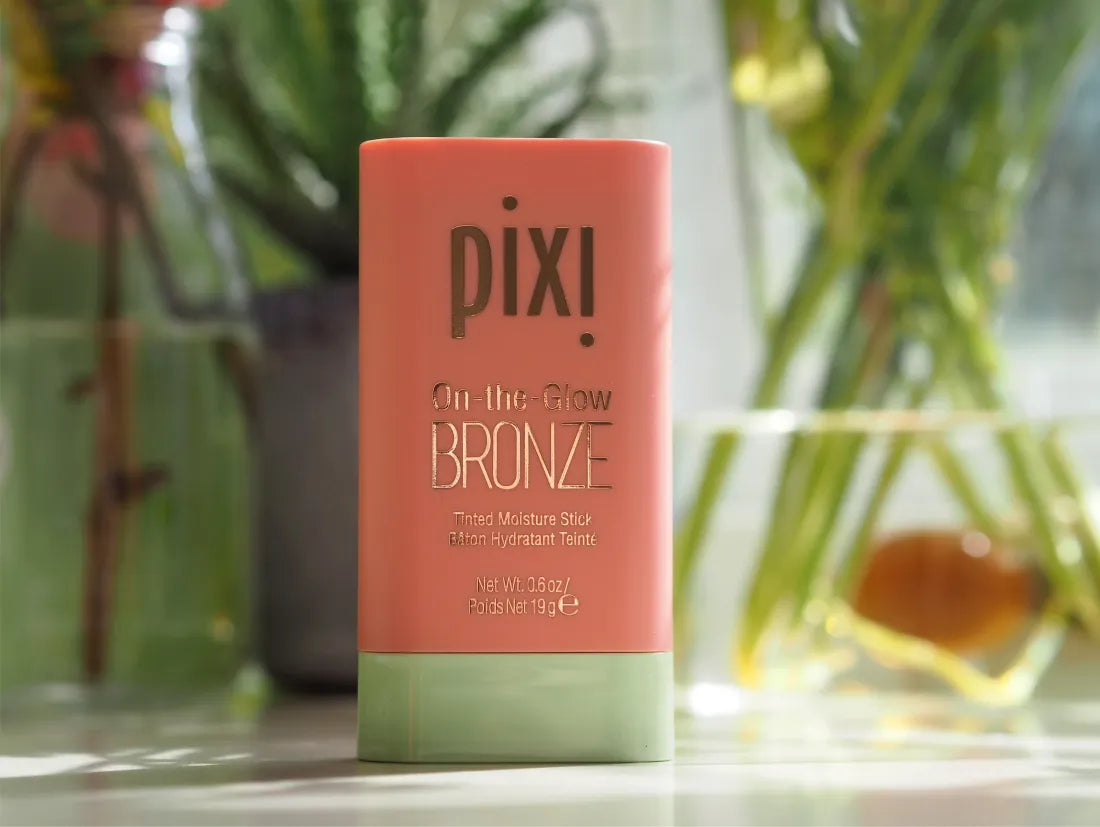 PIXI ON THE GLOW BRONZE - ( BEACH GLOW BRONZE BLUSH ) AND SOFT GLOW - 1 BLUSH 1 BRONZER SET